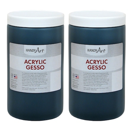 Handy Art Acrylic Black Gesso 32 oz, PK2 440-103
